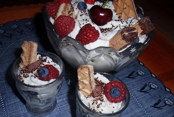 Ovocný pohár s mascarpone